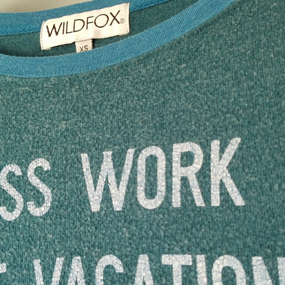 DONATED - EUC Less Work More Vacation Wildfox BBJ - Picture 4 of 5